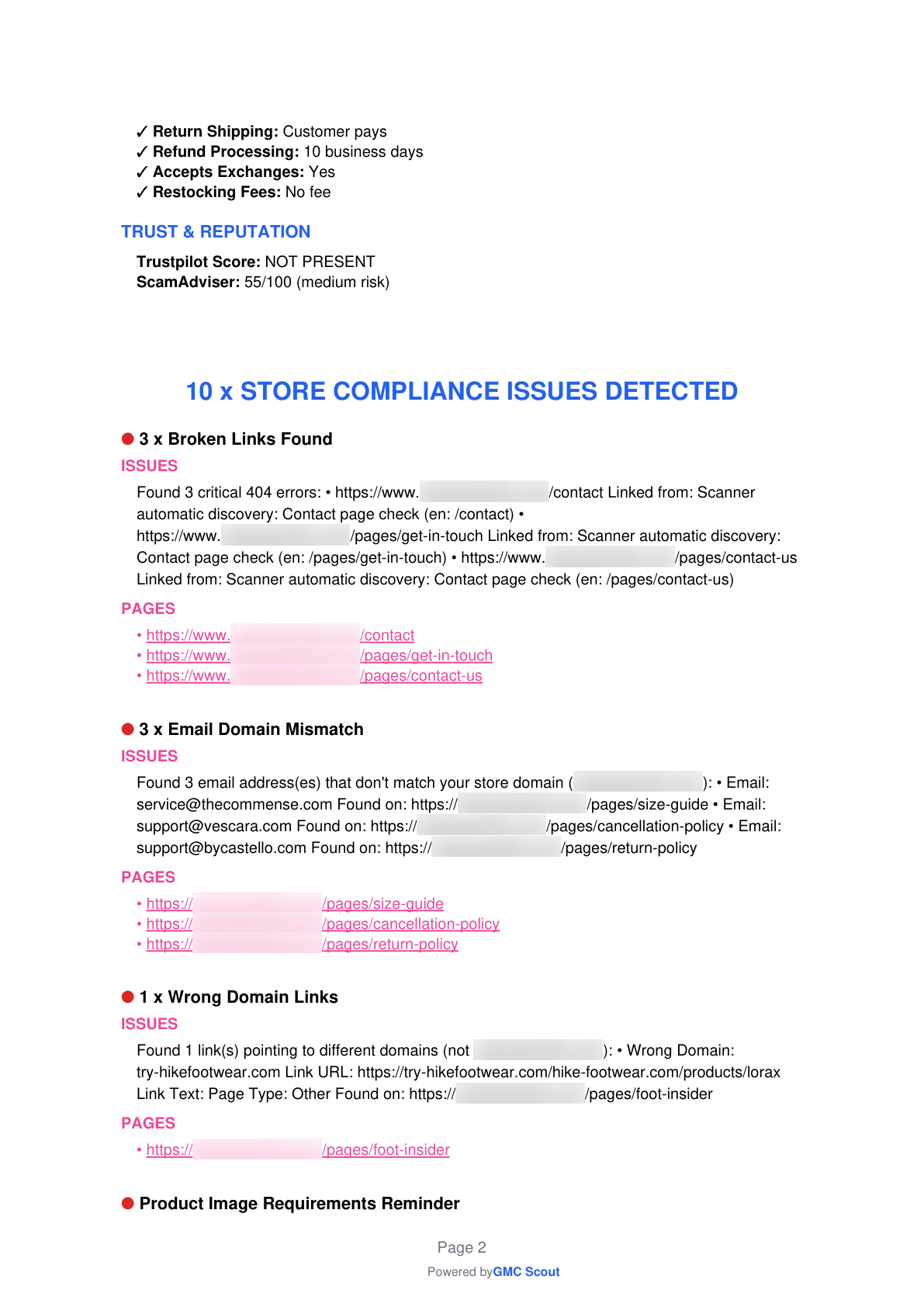 Sample Report Page 2
