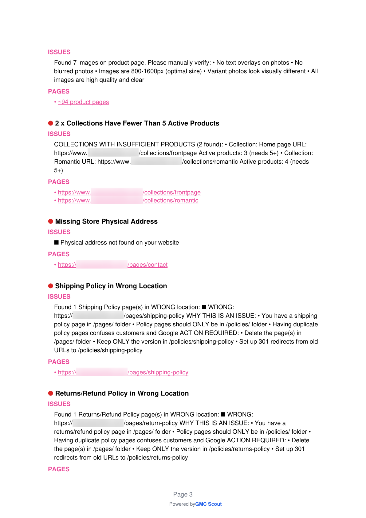 Sample Report Page 3